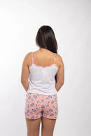 Kit Com 3 Conjunto Pijama Baby Doll Feminino Em Malha Stich