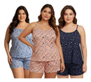 Kit3 Pijamas Baby Doll Alcinha Plus Size Em Suede Canelado