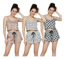 Kit3 Pijamas Baby Doll Croppedi Em Suede Alcinha Confortavel